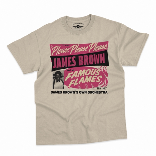 James Brown Famous Flames Tour T-Shirt - Classic Heavy Cotton - classicsand
