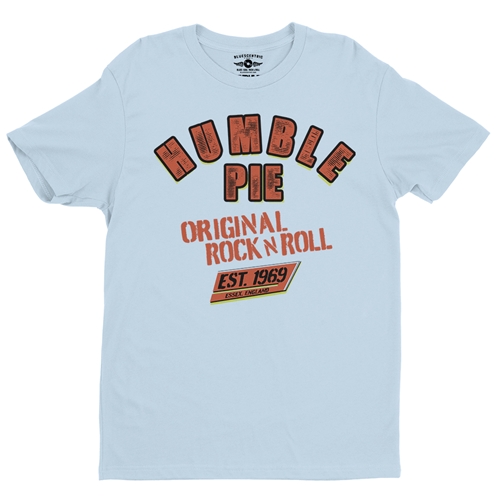 Humble Pie Original Rock n Roll T-Shirt - Lightweight Vintage Style - vintagethrowbackblue