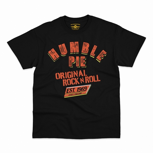 Humble Pie Original Rock n Roll T-Shirt - Classic Heavy Cotton - classicblack