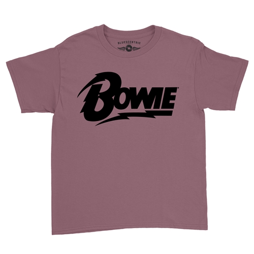Black David Bowie Diamond Logo Youth T-Shirt - Lightweight Vintage Children & Toddlers - youthheathermaroon