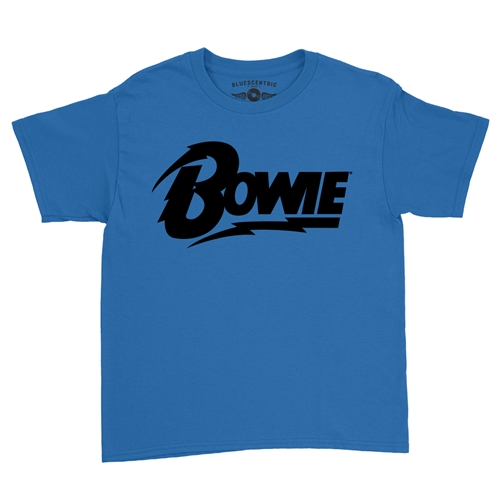 Black David Bowie Diamond Logo Youth T-Shirt - Lightweight Vintage Children & Toddlers - youthroyalblue