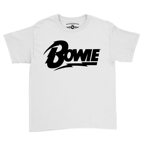 Black David Bowie Diamond Logo Youth T-Shirt - Lightweight Vintage Children & Toddlers - youthwhite