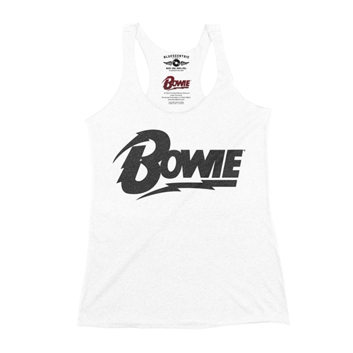 Black David Bowie Diamond Logo Racerback Tank - Women