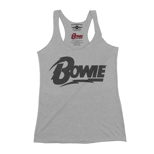 Black David Bowie Diamond Logo Racerback Tank - Women