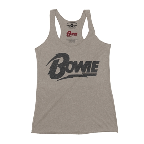 Black David Bowie Diamond Logo Racerback Tank - Women