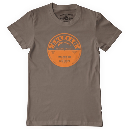 Excello "King Bee" Vinyl Record T-Shirt - Classic Heavy Cotton - classictaupe