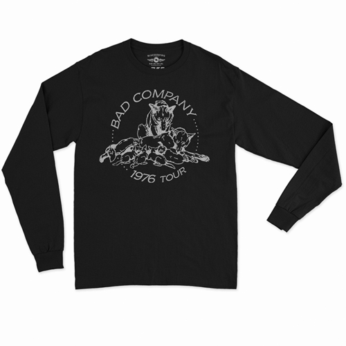 Bad Company 1976 Tour Long Sleeve T-Shirt - longsleeveblack