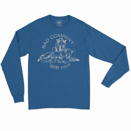 Bad Company 1976 Tour Long Sleeve T-Shirt - longsleeveblue