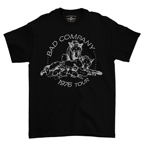Bad Company 1976 Tour T-Shirt - Classic Heavy Cotton - classicblack