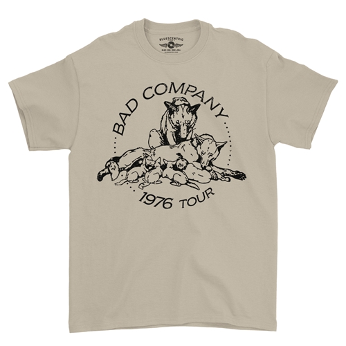 Bad Company 1976 Tour T-Shirt - Classic Heavy Cotton - classicsand