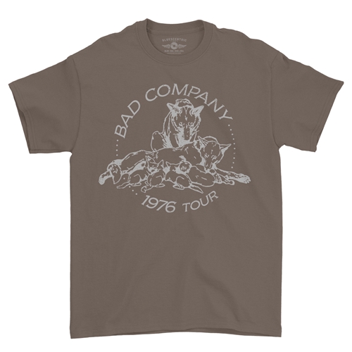 Bad Company 1976 Tour T-Shirt - Classic Heavy Cotton - classictaupe