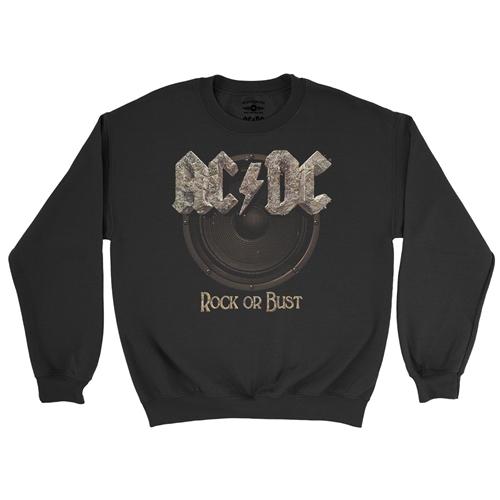 AC/DC Rock or Bust Crewneck Sweater - crewneckblack