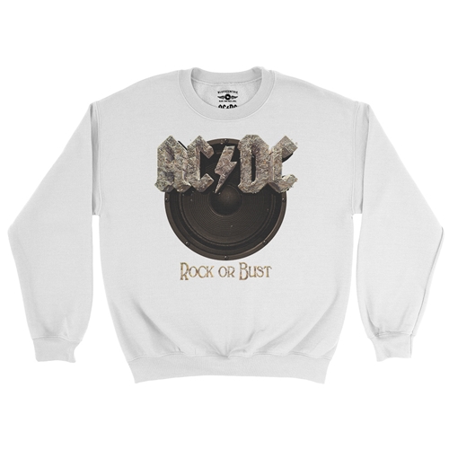 AC/DC Rock or Bust Crewneck Sweater - white