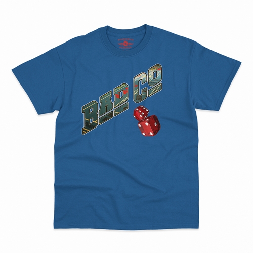 Bad Company Dice T-Shirt - Classic Heavy Cotton - classicroyalblue