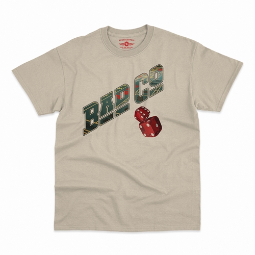 Bad Company Dice T-Shirt - Classic Heavy Cotton - classicsand