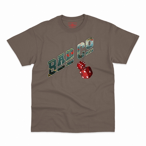Bad Company Dice T-Shirt - Classic Heavy Cotton - classictaupe