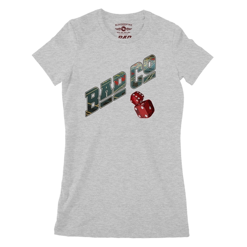 Bad Company Dice Ladies T Shirt - Relaxed Fit - ladiesathleticheather