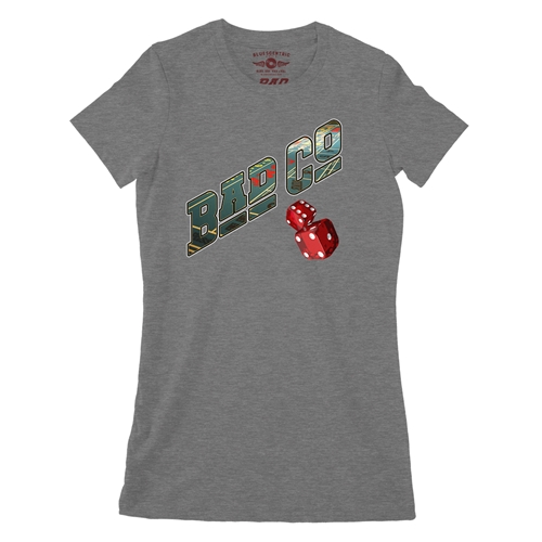 Bad Company Dice Ladies T Shirt - Relaxed Fit - ladiesdeepheather