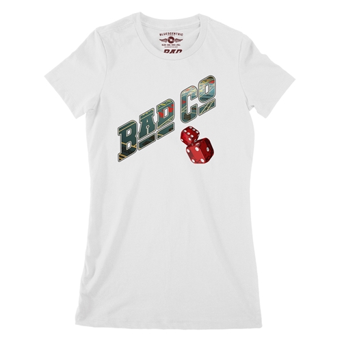 Bad Company Dice Ladies T Shirt - Relaxed Fit - ladieswhite