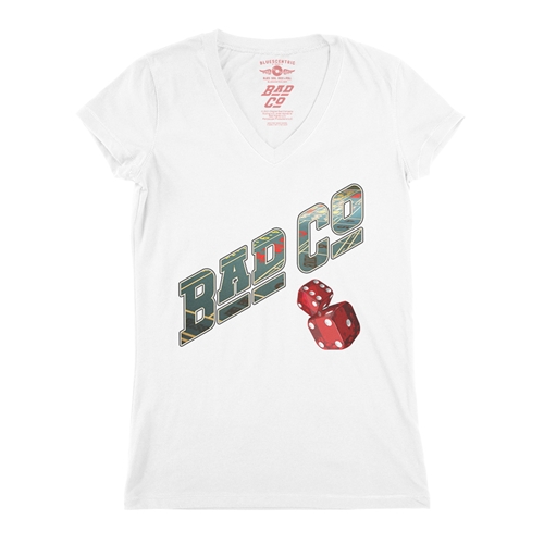 Bad Company Dice V-Neck T Shirt - Women