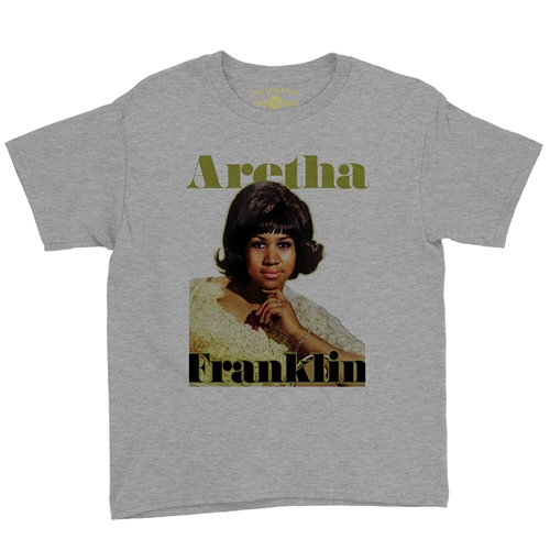 Aretha Franklin Now Youth T-Shirt - Lightweight Vintage Children & Toddlers - youthheatherathletic