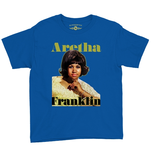 Aretha Franklin Now Youth T-Shirt - Lightweight Vintage Children & Toddlers - youthroyalblue