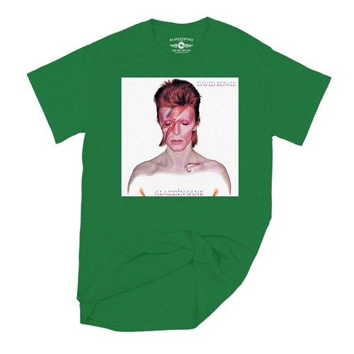 David Bowie Aladdin Sane Album Cover T-Shirt - Classic Heavy Cotton - classickellygreen