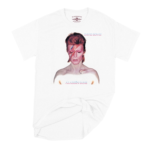 David Bowie Aladdin Sane Album Cover T-Shirt - Classic Heavy Cotton - classicwhite