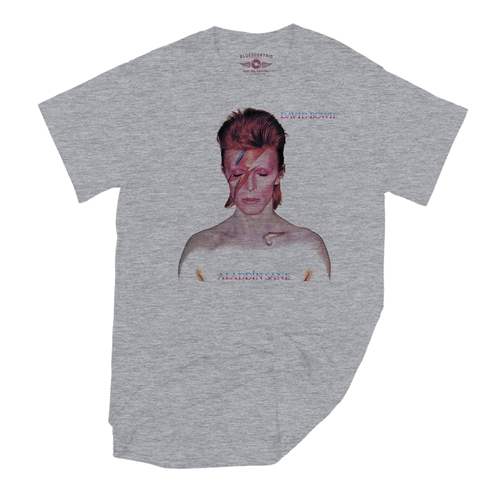 David Bowie Aladdin Sane Album Cover T-Shirt - Classic Heavy Cotton - heatherathletic
