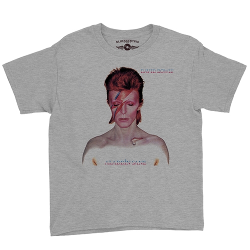 David Bowie Aladdin Sane Album Cover Youth T-Shirt - Lightweight Vintage Children & Toddlers - youthheatherathletic