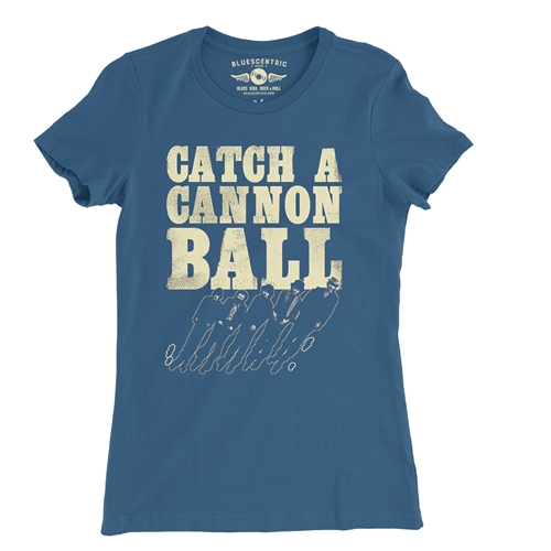 Catch a Cannonball The Band Ladies T Shirt - Relaxed Fit - ladiesblue
