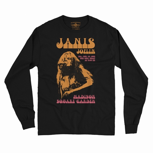 Janis Joplin at Madison Square Garden Long Sleeve T-Shirt - longsleeveblack