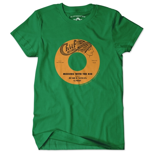 Messin With The Kid Vinyl Record T-Shirt - Classic Heavy Cotton - classickellygreen