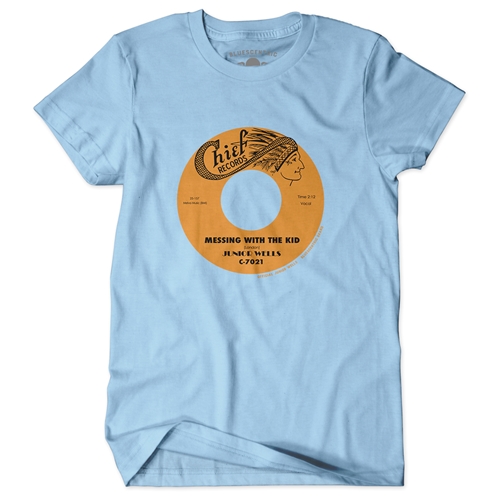 Messin With The Kid Vinyl Record T-Shirt - Classic Heavy Cotton - classiclightblue