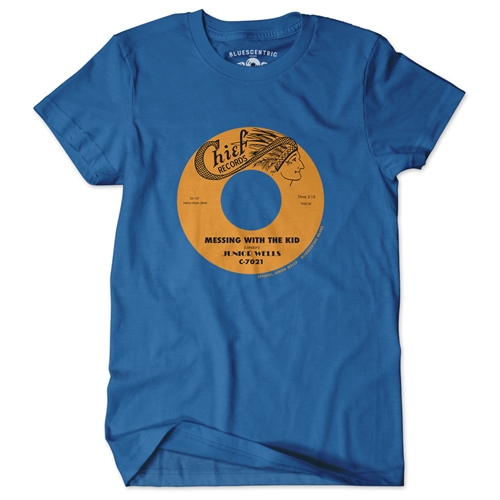 Messin With The Kid Vinyl Record T-Shirt - Classic Heavy Cotton - classicroyalblue