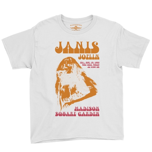 Janis Joplin at Madison Square Garden Youth T-Shirt - Lightweight Vintage Children & Toddlers - youthwhite