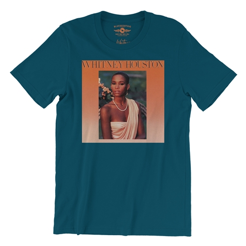 Whitney Houston Debut T-Shirt - Lightweight Vintage Style - vintagedeepteal