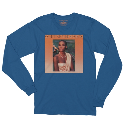 Whitney Houston Debut Long Sleeve T-Shirt - longsleeveblue