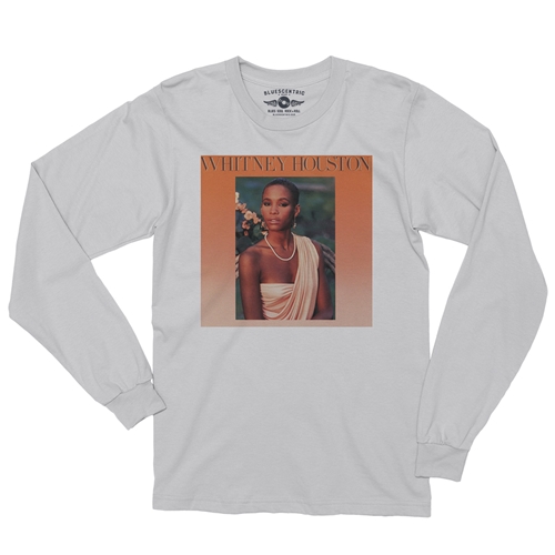 Whitney Houston Debut Long Sleeve T-Shirt - longsleevewhite