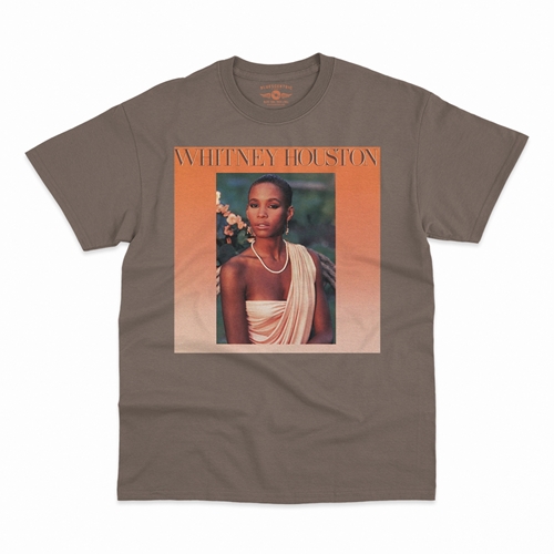 Whitney Houston Debut T-Shirt - Classic Heavy Cotton - classictaupe