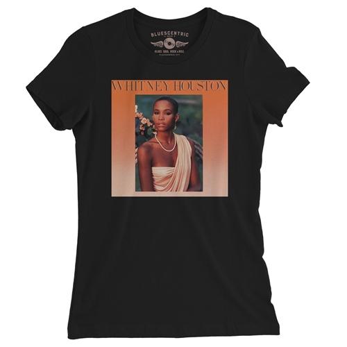 Whitney Houston Debut Ladies T Shirt - Relaxed Fit - ladiesblack