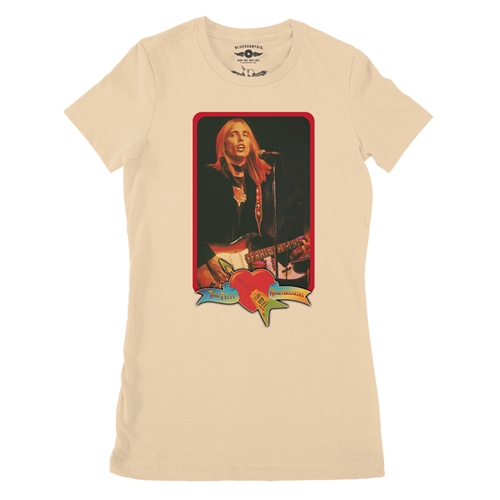 Tom Petty Red Guitar Ladies T Shirt - Relaxed Fit - ladiessanddune