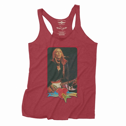 Tom Petty Red Guitar Racerback Tank - Women