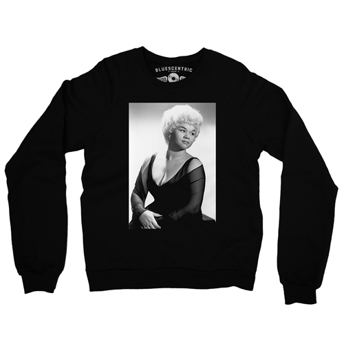 Etta James Photo Crewneck Sweater - crewneckblack