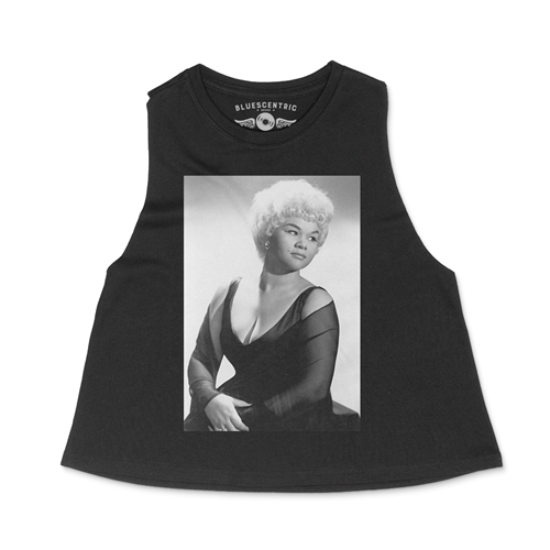Etta James Photo Racerback Crop Top - Women