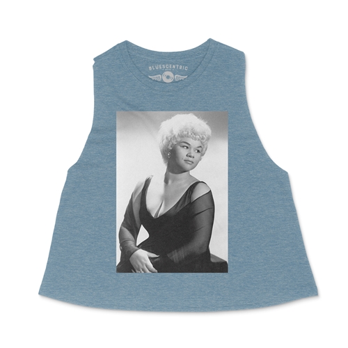 Etta James Photo Racerback Crop Top - Women