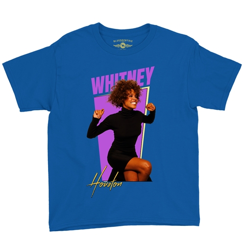 Whitney Houston 80s Vibes Youth T-Shirt - Lightweight Vintage Children & Toddlers - youthroyalblue