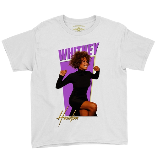 Whitney Houston 80s Vibes Youth T-Shirt - Lightweight Vintage Children & Toddlers - youthwhite