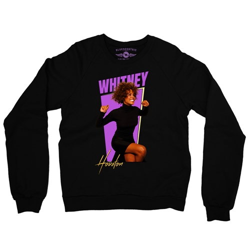 Whitney Houston 80s Vibes Crewneck Sweater - crewneckblack