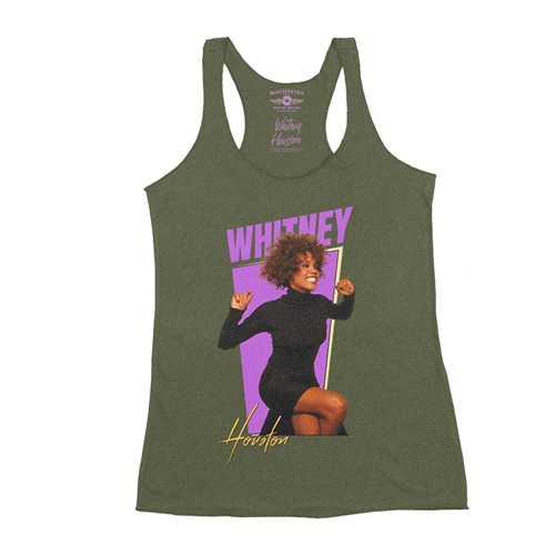Whitney Houston 80s Vibes Racerback Tank - Women